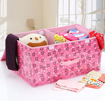 Classification Packing baby clothes storage box Fabric storage box Baby finishing box in the wardrobe partition artifact special