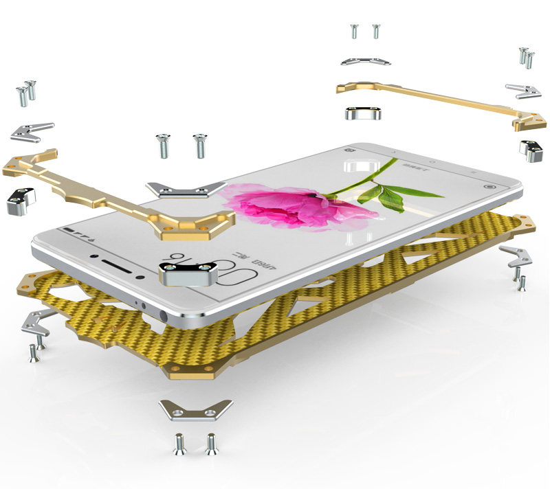 SIMON THOR Aviation Aluminum Alloy Shockproof Armor Metal Case Cover for Xiaomi Mi Max