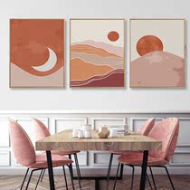 Digital Oil Painting Diy Hand-painted Sunrise Digital Oil Painting Simple Filling color digital painting Puzzling Graffiti Living Room Decoration Painting