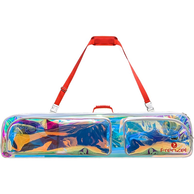 FRENZEL FLANGE LEFT FREEDIVING LONG FIN BAG CHAMELEZER TRANSPARENT WATERPROOF LIGHTWEIGHT EQUIPPED FIN BAG