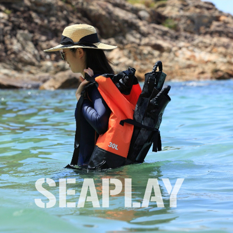 SEAPLAY multifunctional waterproof backpack scuba free diving flipper bag equipment swimming backpack 30L