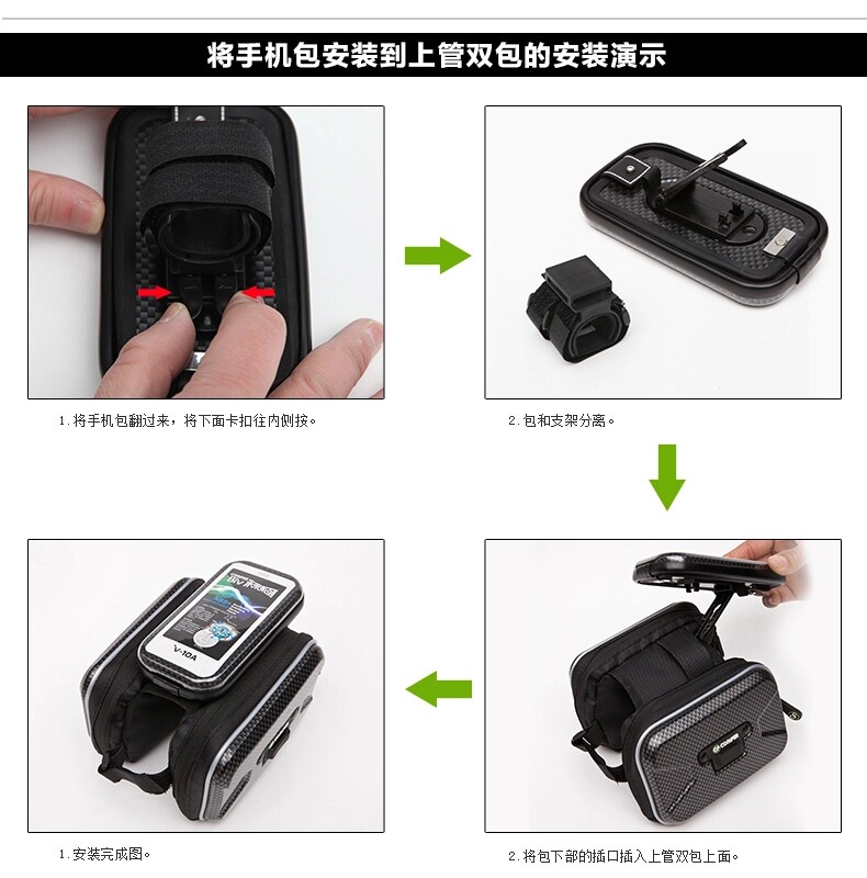 Sacoche pour vélo mixte CONIFER - Ref 2215939 Image 30