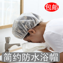 Waterproof shower cap adult women shower shower bath dustproof oil smoke head cover women Bath waterproof head cover