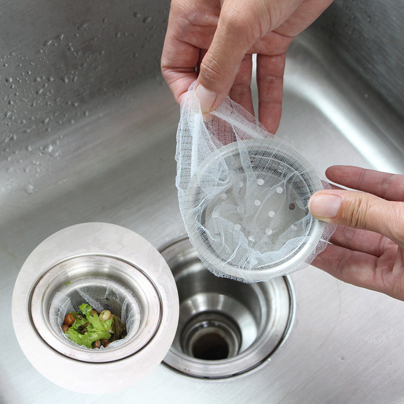 100 kitchen drain residue filter anti-clogging vegetable basin water barrier bag sink garbage filter mesh fine eye