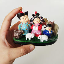 Inner Mongolia Handicraft Mongolian Specialty Gifts Gift Resin Furnishing Pendulum with Souvenirs Tourism Souvenirs Happiness