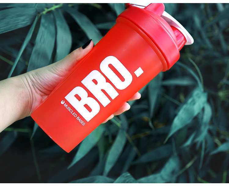 Lắc cup thể dục thể thao cup bột protein lắc cốc nhựa ấm đun nước với quy mô trộn di động công suất lớn cup