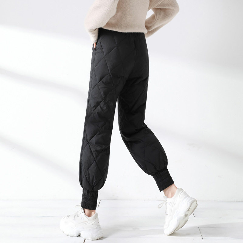 Down pants women wear large size thickened beam pants 2021 new outdoor minus 40 degrees cold-proof down pants