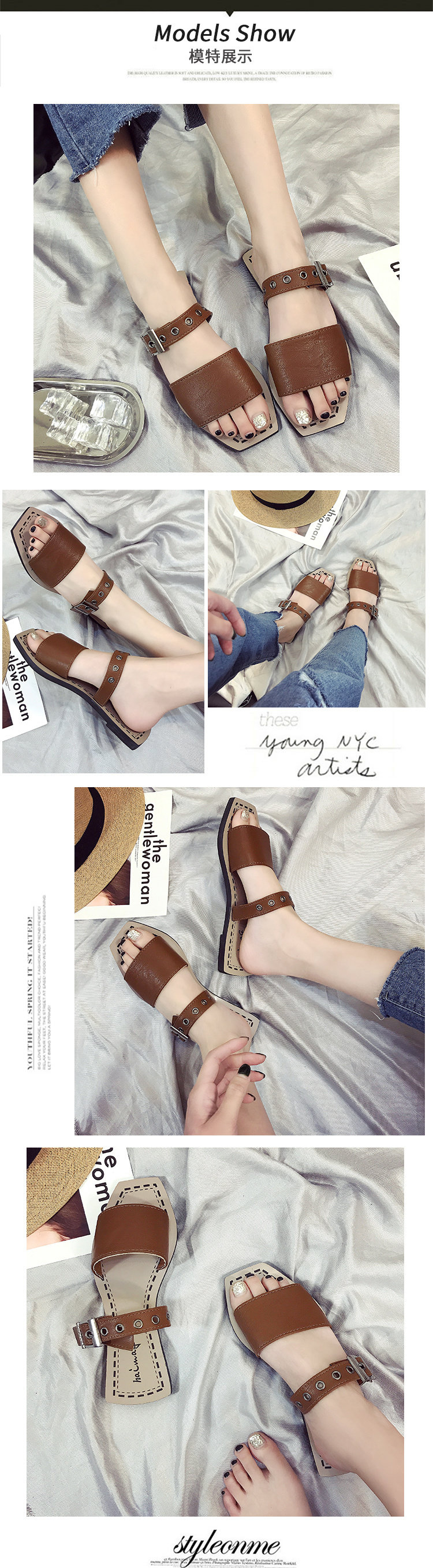 Sandales femme      en PU - Ref 2672094 Image 6