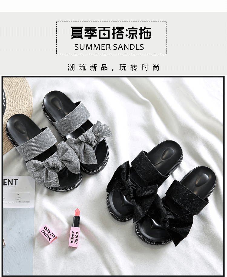 Sandales femme      en tissu paillete - Ref 2672100 Image 6