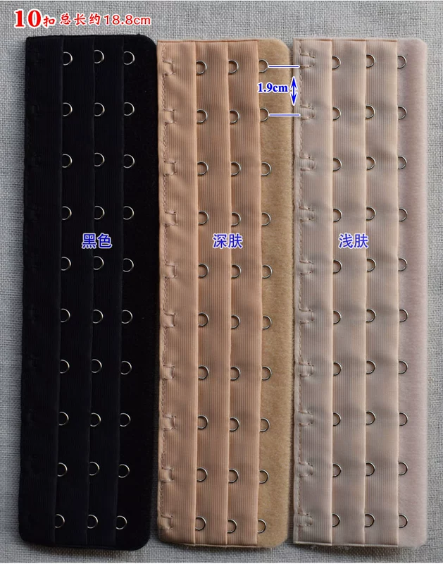 3 rows 7 buckles 8 buckles 9 buckles 10 buckles 11 buckles 12 buckles cơ thể áo nịt ngực mở rộng khóa dài buckles tráng đa ngực khóa