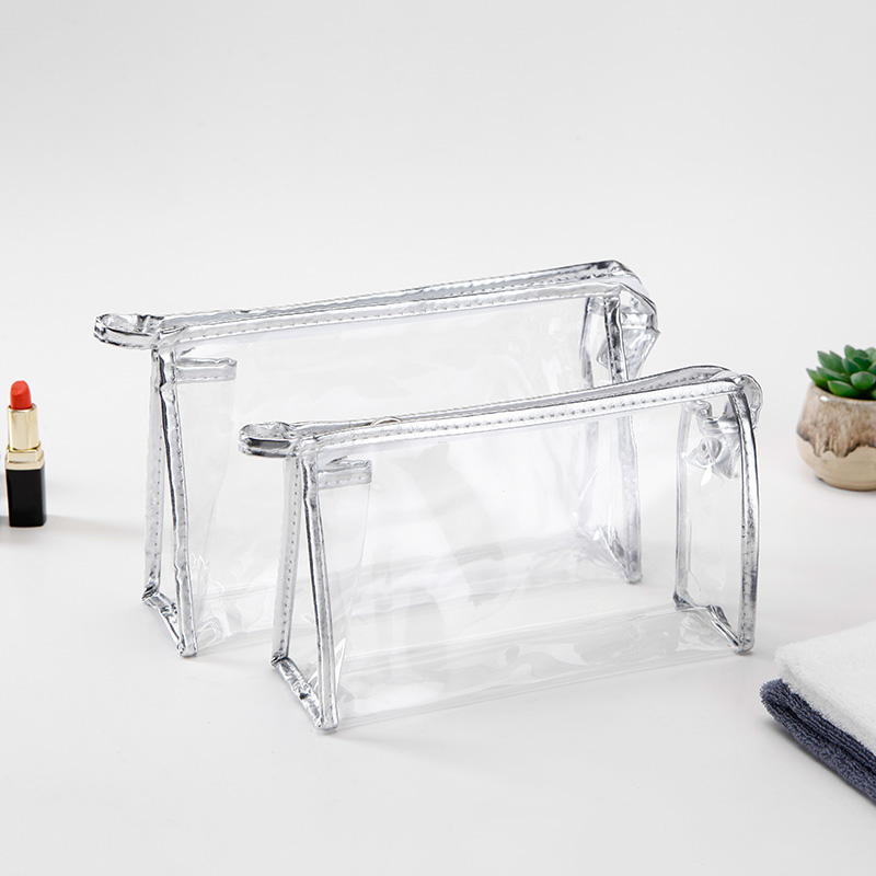 Transparent cosmetic bag new girl heart small portable simple large capacity travel waterproof toiletries bag storage bag