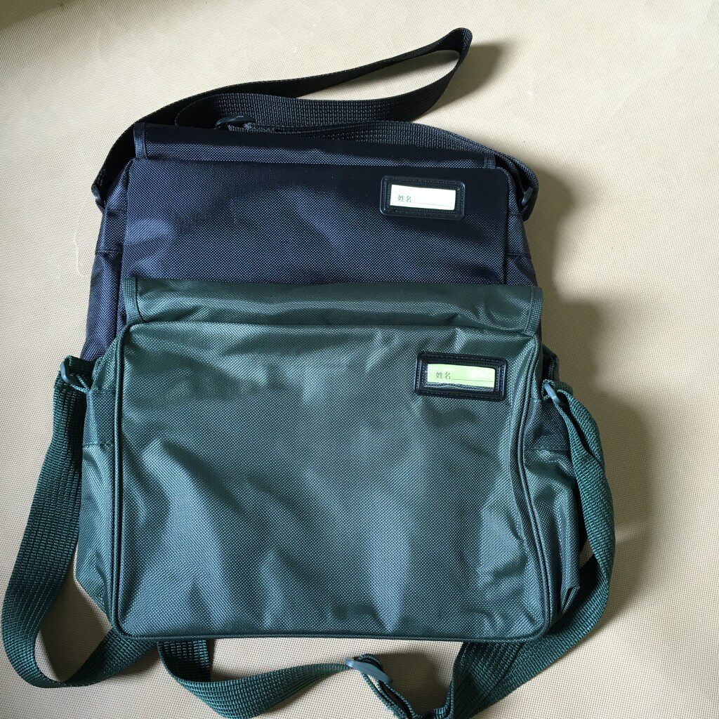 Satchel rainproof Oxford canvas Army green Black waterproof diagonal cross-adjustment single shoulder strap