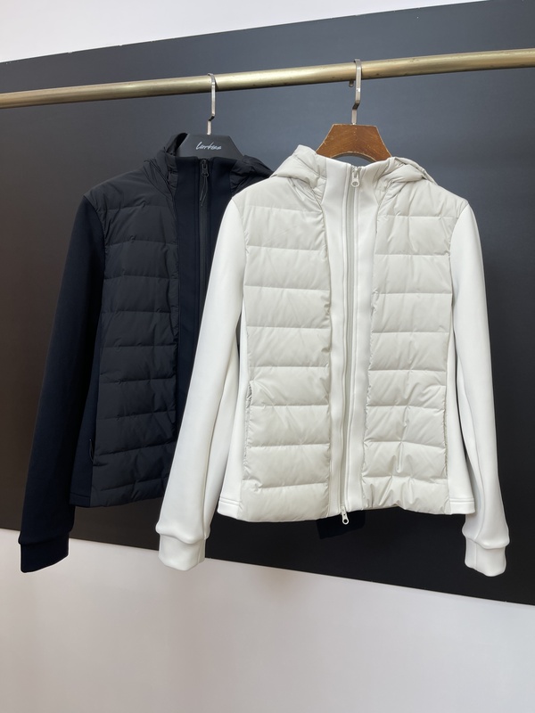 2026 New Model 13Bb-2721 Fashionable Versatile Patchwork down Jacket S Bust Size 88 Length 52