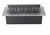 Pop-up multimedia desktop interface box Multi-function power socket Office conference integrated module information