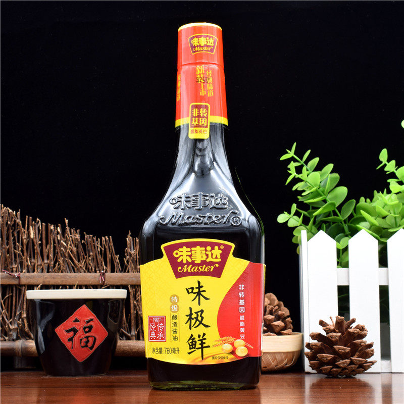 Taste Taste extremely fresh soy sauce 760ml cool mix cooking with a dip-in-a-sauce raw-draw non-genetically modified brewing soy sauce