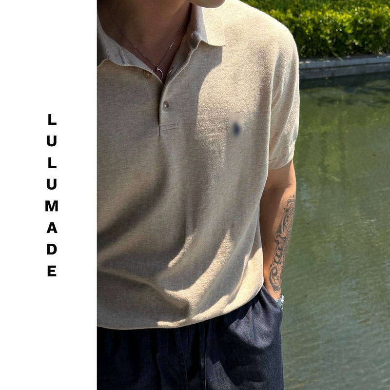 Lulumade【Little Pony 1590 Edition】40-Count Long-Staple Cotton Tadashima Embroidery Jersey Knit Short-Sleeve Polo Shirt