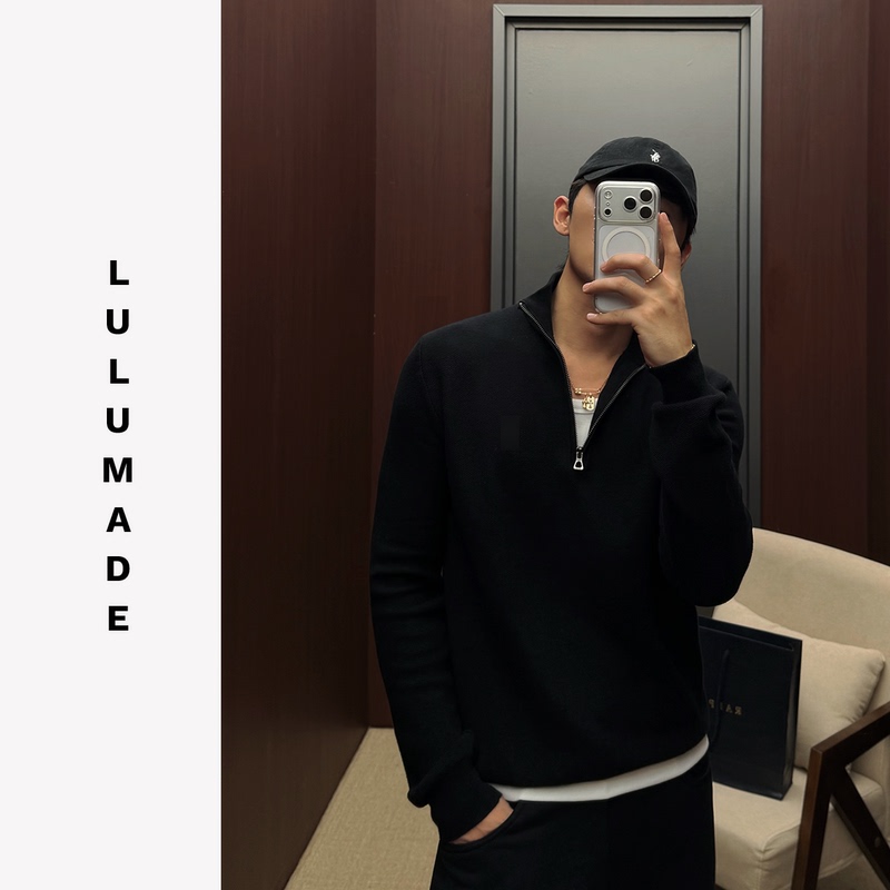 Lulumade【Little Horse 1790 Edition】Minimalist Italian-Style Knit Sweater Polo for Men, Commuter Style for Autumn and Winter Lulumade【Little Horse 1790 Edition】Minimalist Italian-Style Knit Sweater Polo for Men, Commuter Style for Autumn and Winter