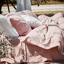 Dry Rose Powder High - end pure cotton four - piece handmade diamond - shaped scissors by a residential apartment