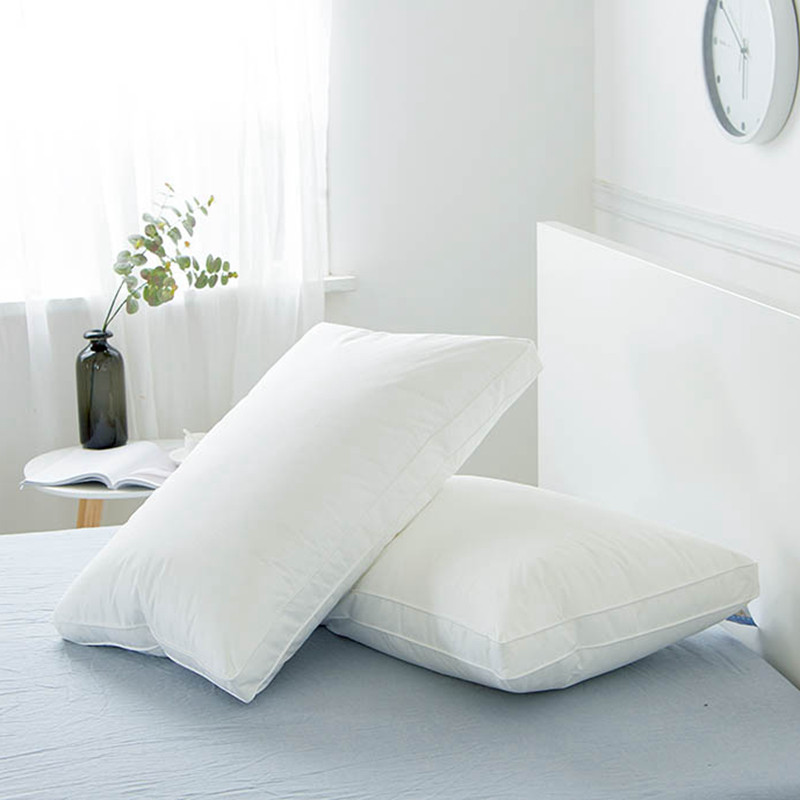 Adult Pillow Inner single student Dormitory Bed Soft Anti Mite Massist Sleep 48x74cm Plume Cotton Pillow One Dress