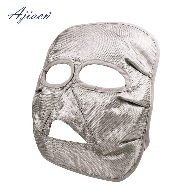 The radiation - proof 100 % silver fiber professional mask maintains face water tender flat plate radiation shielding mask