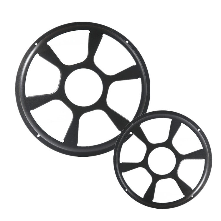 Car Low Sound Cannon Horn Mesh Hood 8 Inch 10 Inch 12 Inch Mesh Hood Speaker Trim Circle Round Integrated Iron Mask