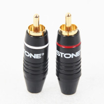 RCA plug terminal sound box line lotus plug audio power amplifier Lotus head connected audio head one price