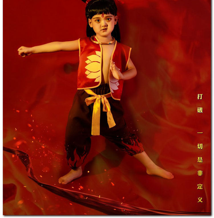 PS模板-儿童摄影主题哪吒魔童降世放大样片PSD模板设计素材插图5小新卖蜡笔