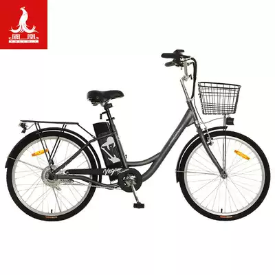 Phoenix electric bicycle 24 inch men's and women's pedals city Lady electric bicycle lithium battery portable battery electric bicycle