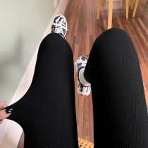 Sai small lazy wearing thick tight leggings women autumn and winter plus velvet 2020 new light leg artifact warm pants tide