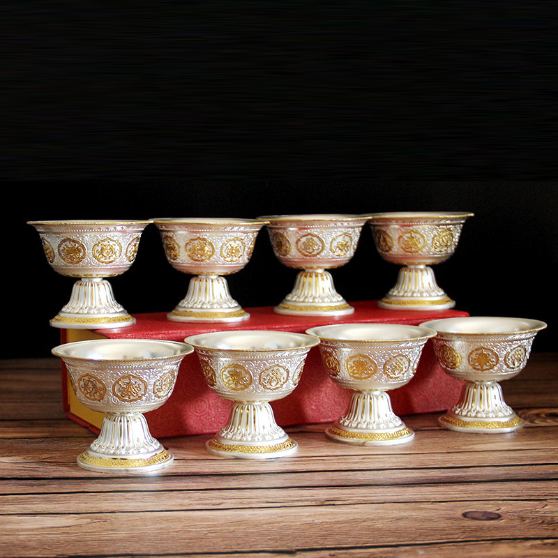 For the Buddha product alloy for a cup golden silver color for a bowl water supply cup water purification cup fo the room for a Buddha swing piece