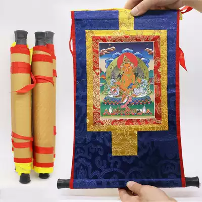 Thangka hanging paintings Tibet Thangka Buddha Hall Decoration Supplies Yellow God Fortune Thangka Buddha statues spray painting Zangbala