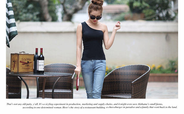 Mùa hè 2018 mới hoang dã quai nhỏ xỏ vai xòe áo sơ mi nữ từ bi thon gọn vest quây thời trang áo nữ