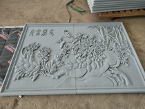 Exterior wall relief mural mountain style flower foam ceramic material high density size can be customized