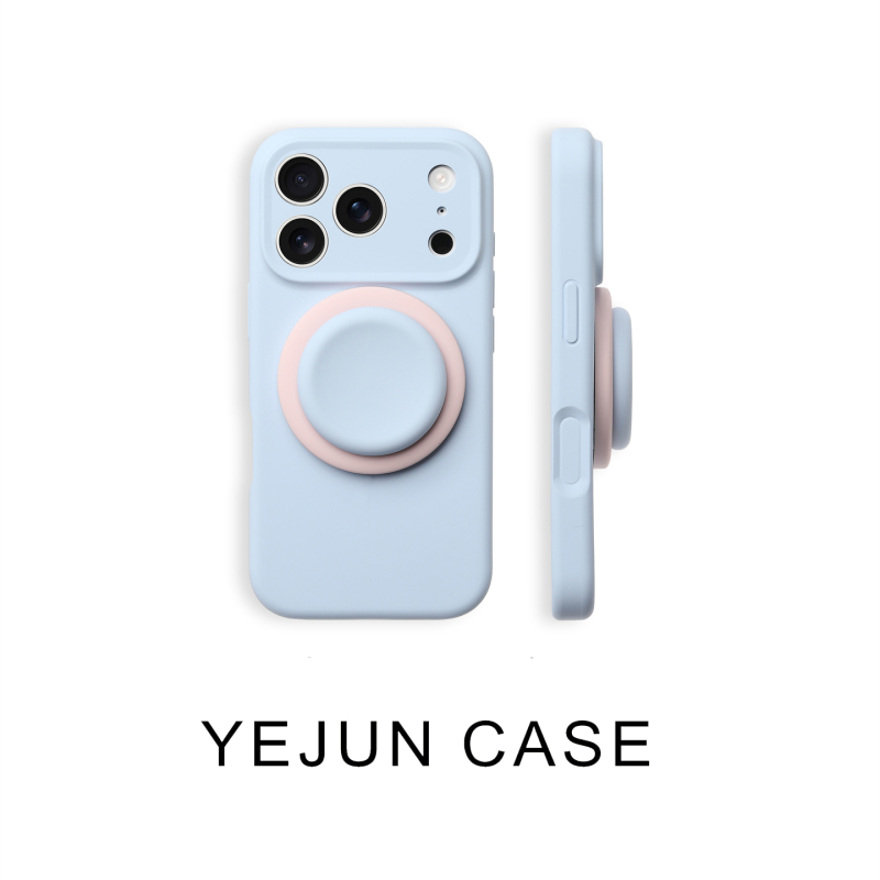 Light Blue Liquid Fine-Hole Magnetic Stand Case for Oppo Find X9 Pro, Suitable for Reno 15, Anti-Drop 14/13/12 Full Coverage, 11 Pro, Find X8+, Phone Case X7 Ultra, Oneplus Ace 5
