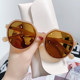 2024 New Style Sunglasses for Women Fashion Trendy Glasses Large Frame Round Face Anti-UV Internet Celebrity Personalized Couple Sunglasses for Men