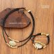 Necklace set for women new ethnic style double-layer metal wax rope bracelet necklace set for women