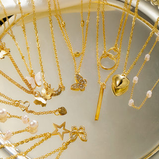 Butterfly Necklace 11 Piece Set European and American Fashion Butterfly Necklace 11-Piece Set of Jewelry for Women