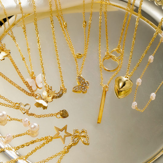 Butterfly Necklace 11 Piece Set European and American Fashion Butterfly Necklace 11-Piece Set of Jewelry for Women
