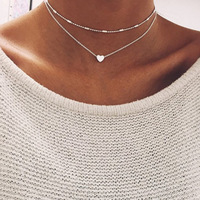 FASHION JEWELRY NECKLACE WOMEN CLAVICLLE CHAIN SILVER necklace women