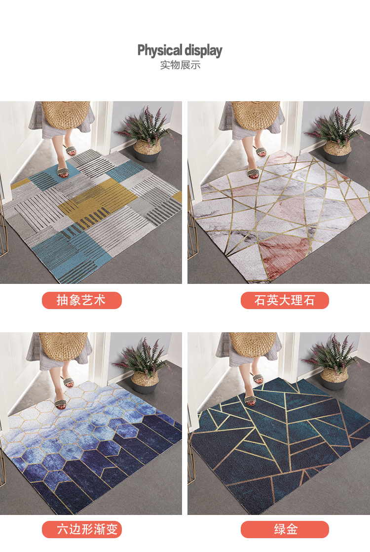 Màu đỏ có thể được cắt vào cửa ra vào Bắc Âu cửa phòng khách dây vòng thảm mat chân pad cửa mat nhà lối vào hiên - Thảm sàn thảm xốp