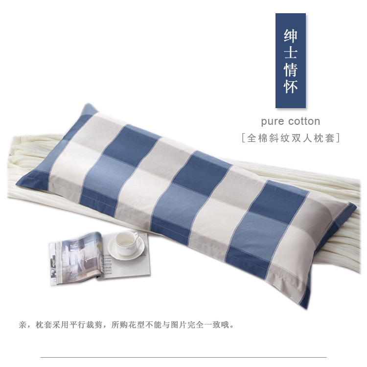 Cotton nude kỷ nguyên đôi gối một mảnh dài bông đơn giản sọc dài gối 1,2 m 1,5m1,8 gối tựa cổ