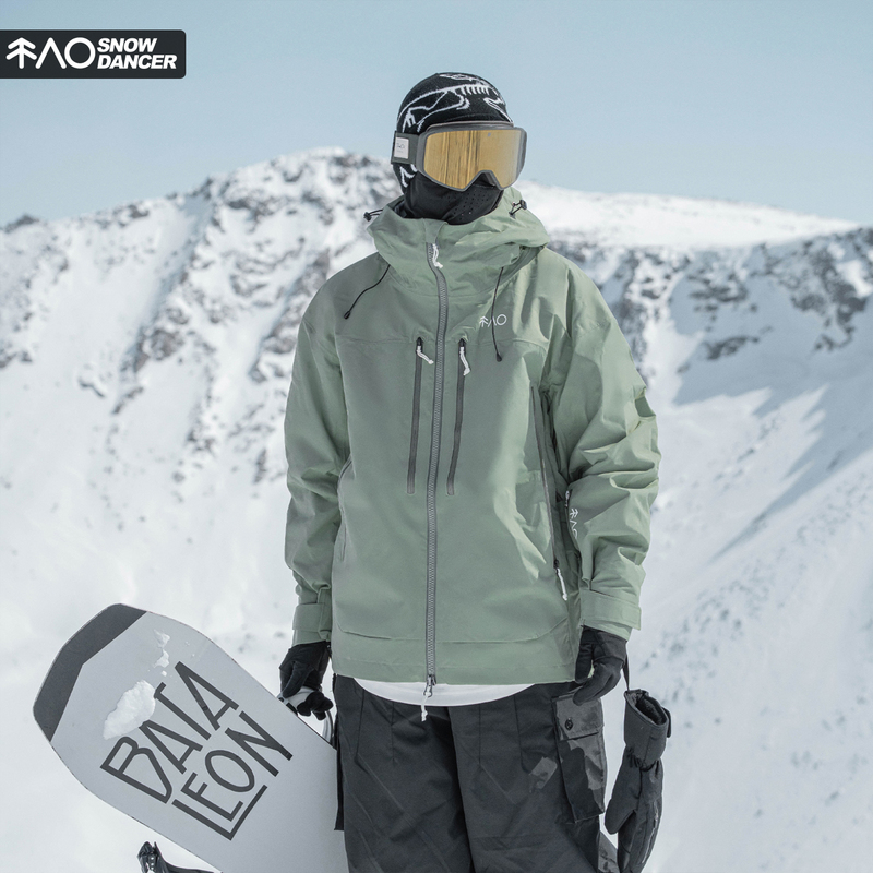Snowproof Olive Green 3L Waterproof, Windproof and Wear-Resistant Ski Jacket Fully Taped Oversize Snowboard Jacket with Fleece Lining Snowproof Olive Green 3L Waterproof, Windproof and Wear-Resistant Ski Jacket Fully Taped Oversize Snowboard Jacket with Fleece Lining