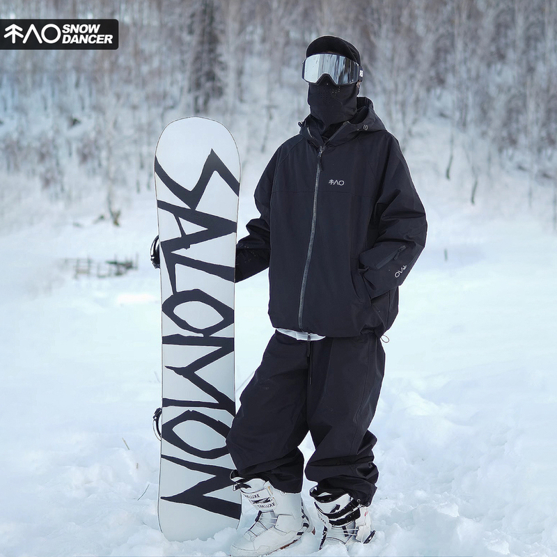 Snowproof, Fleece-Lined, Waterproof, Windproof, and Wear-Resistant Ski Suit, Two-Piece Trendy Oversized Snow Suit, Snowboard Suit Snowproof, Fleece-Lined, Waterproof, Windproof, and Wear-Resistant Ski Suit, Two-Piece Trendy Oversized Snow Suit, Snowboard Suit