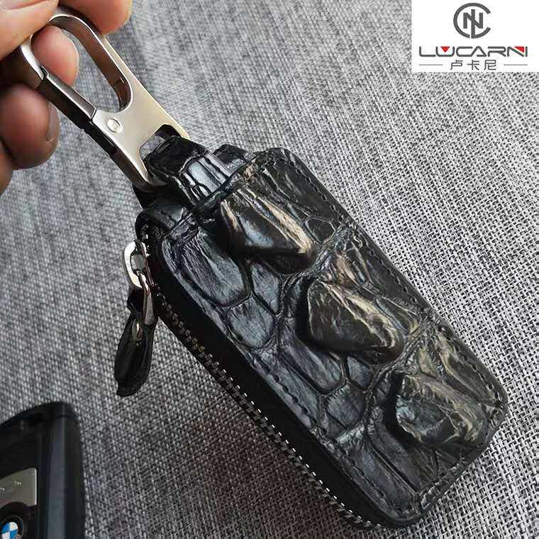 Alligator leather car key case leather key chain business portable car key case men's personality fashion trend