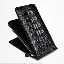 Avocado Leather Card Bag Men Multiple Screens Long Wallet ZIPPER BUSINESS GENUINE LEATHER MULTIFUNCTION MONEY CLIP MEN BAG