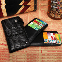 Vertical Croissant Pika Bag Men Multi-Position Card Holder Swivel Genuine leather Pure Kasper Business Extravagant Cardholder