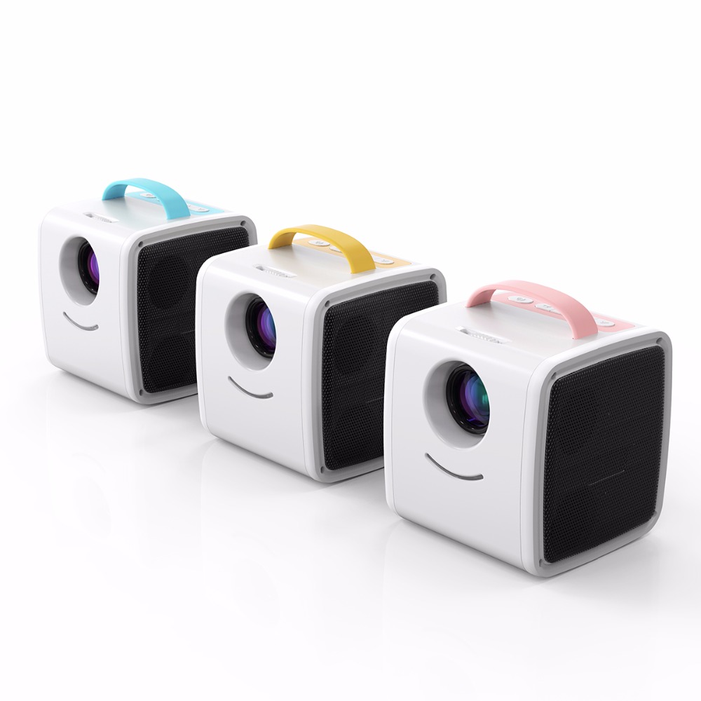 Máy chiếu mới Q2 mini rạp hát tại nhà trẻ em bảo vệ mắt HD giáo dục sớm máy điện thoại di động ngoài trời WiFi thông minh - Máy chiếu