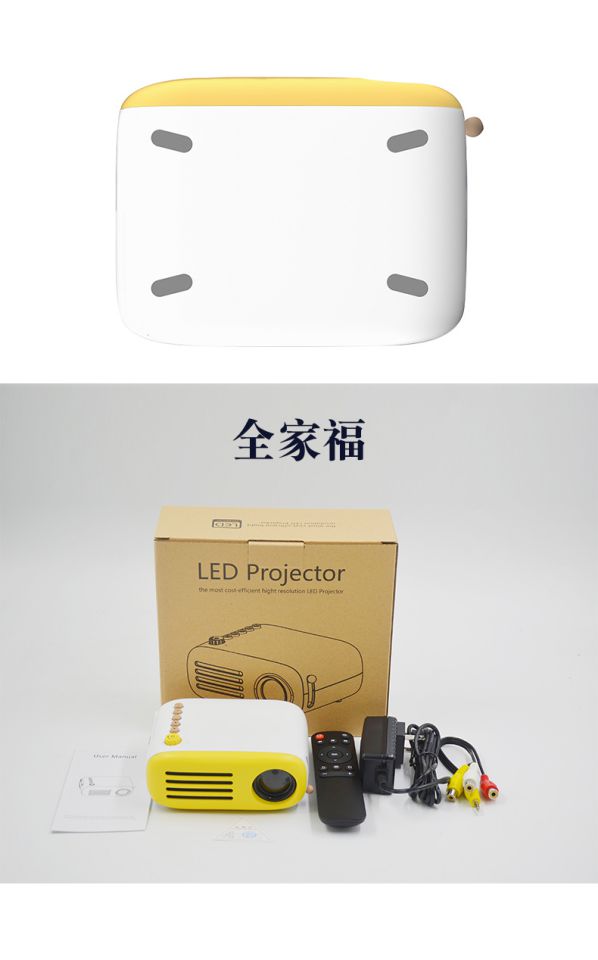 Le Jiada điện thoại di động không dây wifi máy chiếu HD micro máy chiếu di động ngoài trời rạp hát tại nhà mini - Máy chiếu
