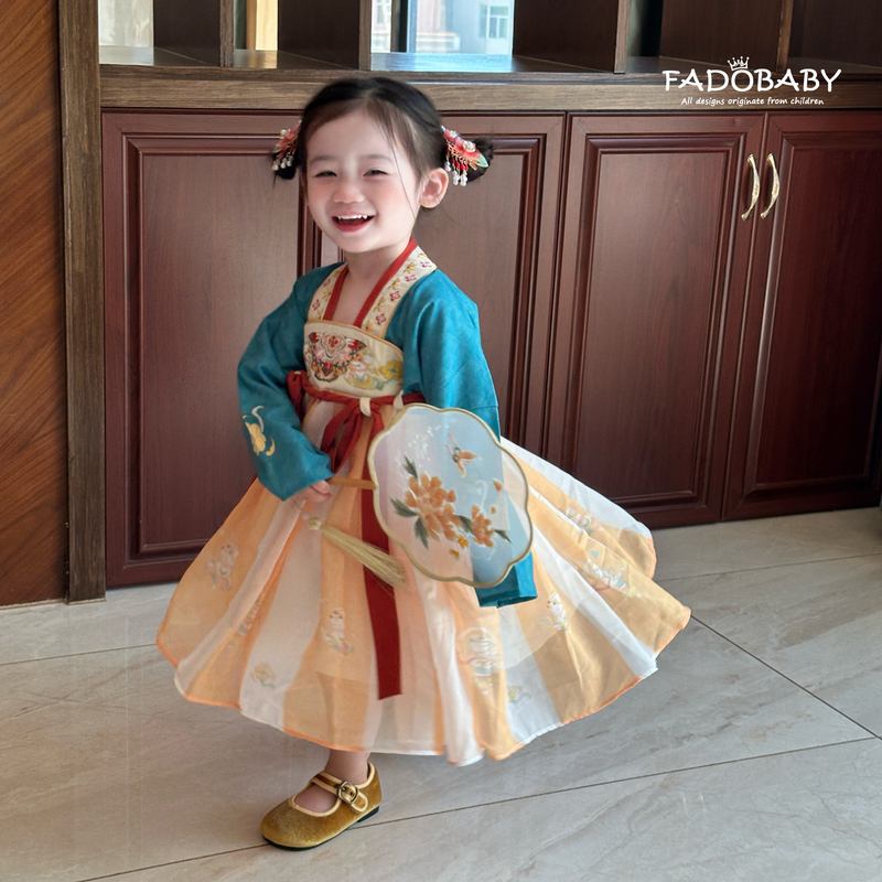 Girls' Heavy Embroidery Hanfu Dress 2026 Autumn New Style Baby Girl Ancient Style Fairy Dress Mid-Autumn Festival Ru Skirt Girls' Heavy Embroidery Hanfu Dress 2026 Autumn New Style Baby Girl Ancient Style Fairy Dress Mid-Autumn Festival Ru Skirt
