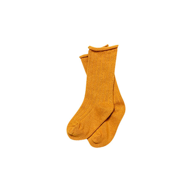 Ins ຖົງຕີນເດັກນ້ອຍຮ້ອນເກົາຫຼີເດັກນ້ອຍພາກຮຽນ spring ແລະ summer ເດັກນ້ອຍກາງ calf socks trendy socks candy-colored wide striped hem socks